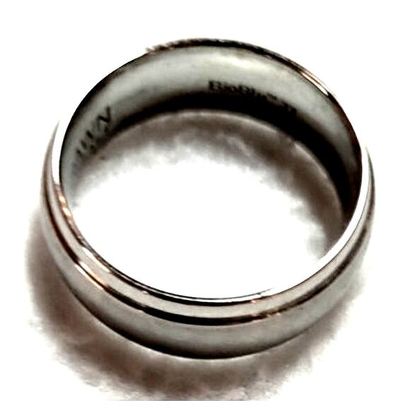 Scott Kay Brawn BioBlu 27 Cobalt Faith Band Mens Ring Silvertone Sz 10.75 Estate - Picture 9 of 9